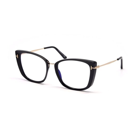 NEW TOM FORD EYEGLASSES BLACK WOMEN CAT EYE EYEWEAR - Picture 1 of 3